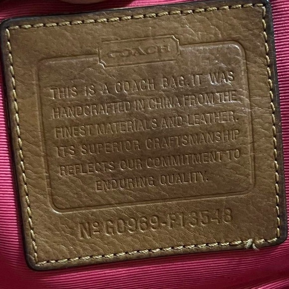 Coach Pink and Tan Signature Tote - Picture 6 of 10